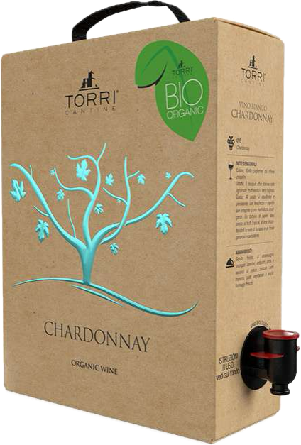 Chardonnay Bio organic, bílé suché 3 L, Torri Cantine