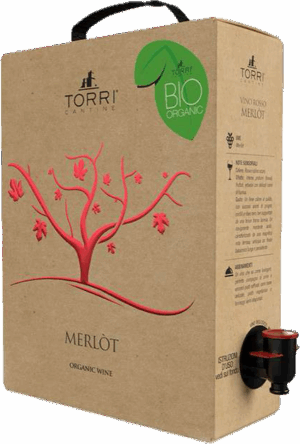 Merlot Bio organic, červené suché 3 L, Torri Cantine
