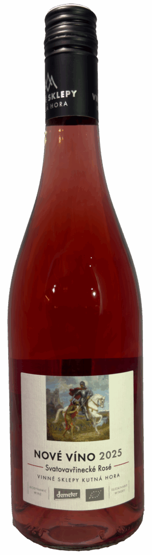 Svatovavřinecké rosé 2025, polosuché, Kutná Hora